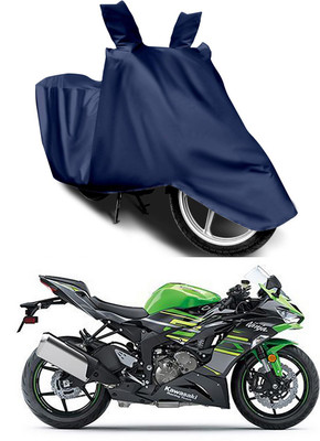 Furious3D Two Wheeler Cover for Kawasaki(Ninja ZX-6R, Blue)