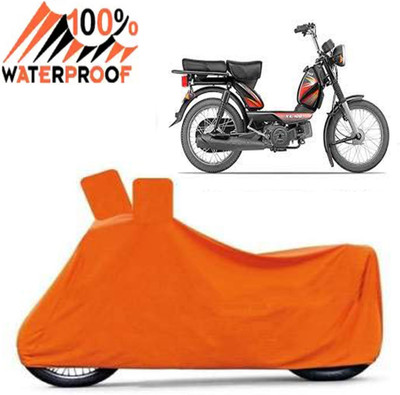 Autoinnovation Waterproof Two Wheeler Cover for TVS(XL 100, Orange)
