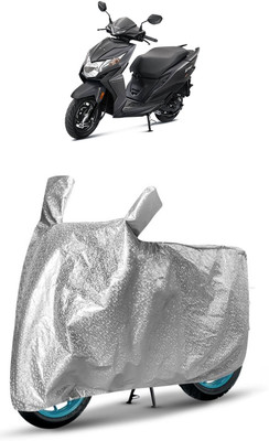 J S R Waterproof Two Wheeler Cover for Honda(Dio, Silver)