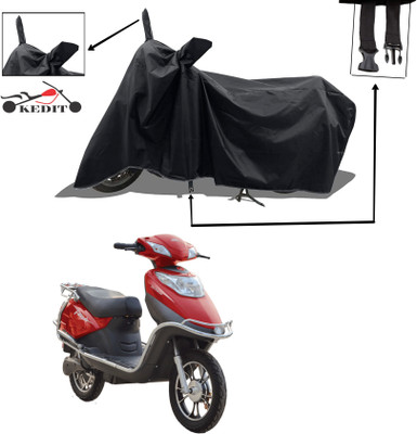 KEDIT Two Wheeler Cover for Hero(Electric Flash BS6, Black)