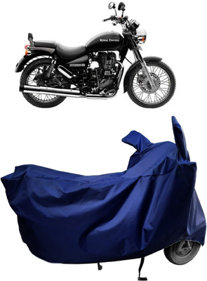 Amexride Two Wheeler Cover for Royal Enfield(Thunderbird 500, Blue)