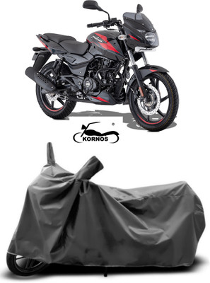KORNOS Two Wheeler Cover for Bajaj(Pulsar 150 DTS-i, Grey)