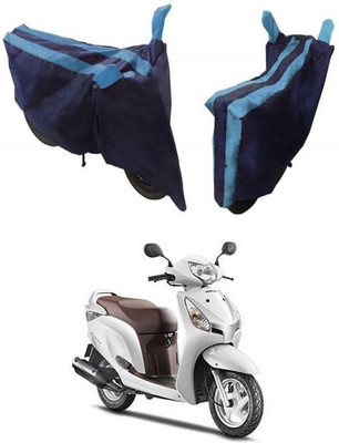 Mdstar Waterproof Two Wheeler Cover for Honda(Aviator, Blue)