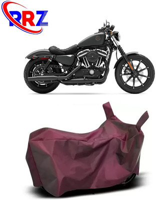 RRZ Waterproof Two Wheeler Cover for Harley Davidson(Iron 883, Maroon)
