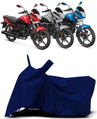 VESMEI Two Wheeler Cover for Hero(Splendor I Smart, Blue)