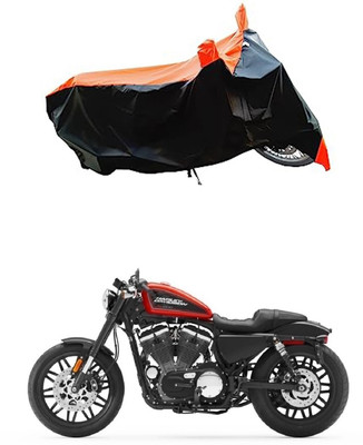VESMEI Two Wheeler Cover for Harley Davidson(Roadster, Orange)