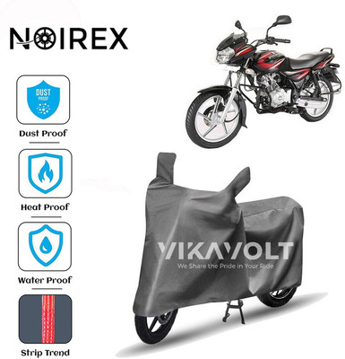 NOIREX Two Wheeler Cover for Bajaj(Discover 100 DTS-i, Grey)