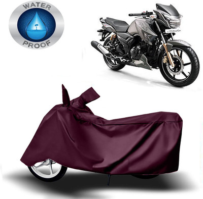 Autoinnovation Two Wheeler Cover for TVS(Apache RTR 160, Maroon)