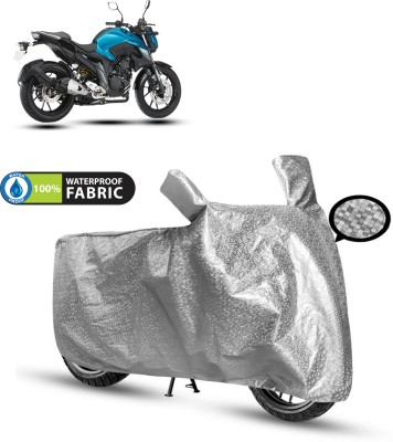 GOSHIV-car and bike accessories Waterproof Two Wheeler Cover for Yamaha(FZ 25 BS6, Silver)