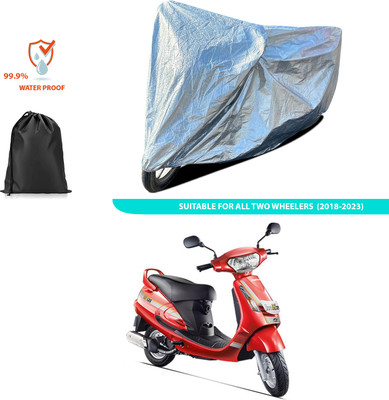 GOSHIV-car and bike accessories Waterproof Two Wheeler Cover for Mahindra(Duro DZ, Silver)