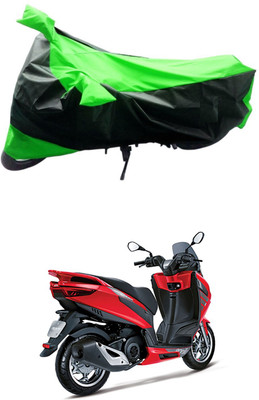 Mdstar Waterproof Two Wheeler Cover for Aprilia(SXR 160, Green, Black)