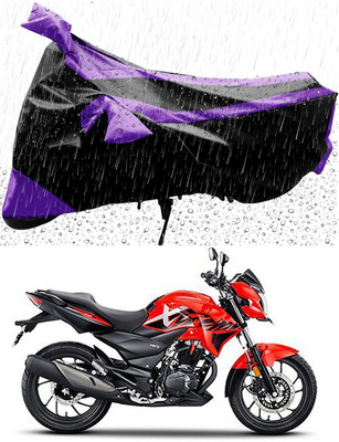 MMSSTAR Waterproof Two Wheeler Cover for Hero(Xtreme 200R, Purple, Black)