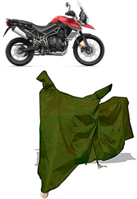 Amexride Two Wheeler Cover for Triumph(Tiger 800 XCA, Maroon)