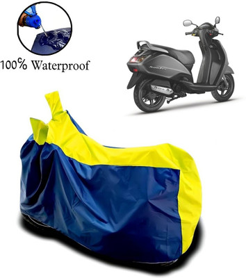 rakku Waterproof Two Wheeler Cover for TVS(Jupiter 125, Yellow, Blue)