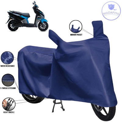 MADAFIYA Waterproof Two Wheeler Cover for TVS(Ntorq 125, Blue)