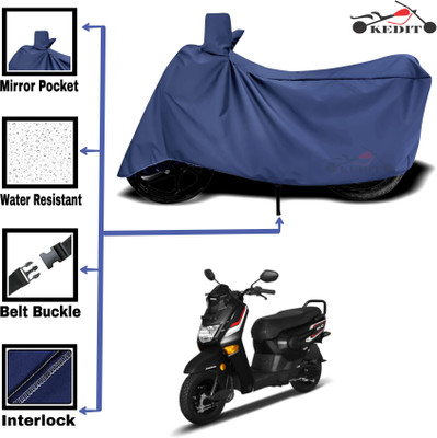 AASHTIK MART Two Wheeler Cover for Honda(Cliq, Blue)