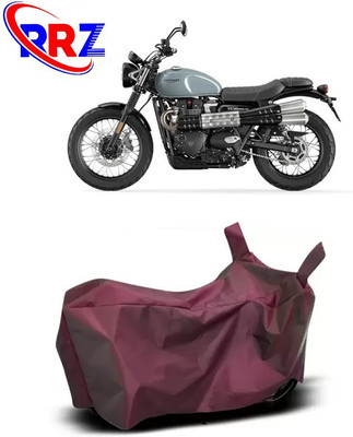 RRZ Waterproof Two Wheeler Cover for Triumph(Street Scrambler, Maroon)