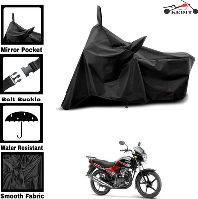 KEDIT Two Wheeler Cover for Universal For Bike(YBR 110, Black)