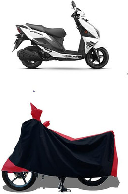 KEDIT Two Wheeler Cover for Suzuki(Avenis 125, Red)