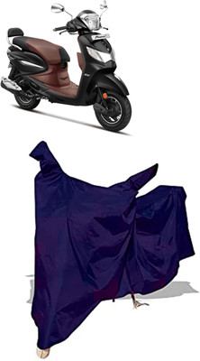 Amexride Two Wheeler Cover for Hero(Pleasure Plus, Blue)