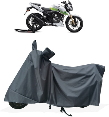 Tricway Two Wheeler Cover for TVS(Apache RTR 200 Fi E100, Grey)