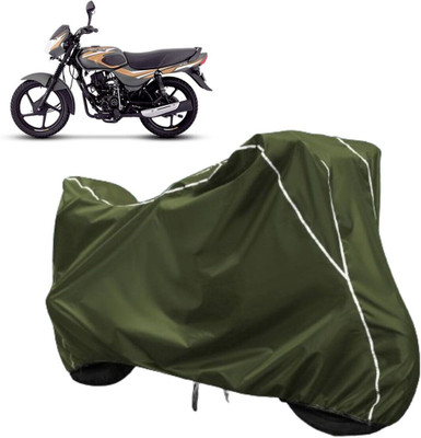 AUTOCAD Waterproof Two Wheeler Cover for Bajaj(CT100, Green, White)