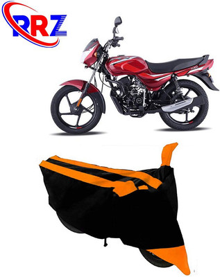 RRZ Waterproof Two Wheeler Cover for Bajaj(CT100, Black, Orange)