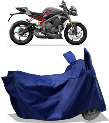 Amexride Two Wheeler Cover for Triumph(Street Triple RS, Blue)