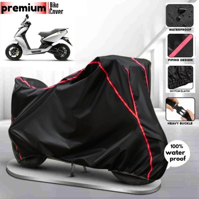 kerwa Waterproof Two Wheeler Cover for Bajaj(450 X, Black, Red)