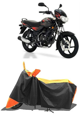 GROFATIK Two Wheeler Cover for Bajaj(Discover 125 DTS-i, Orange)