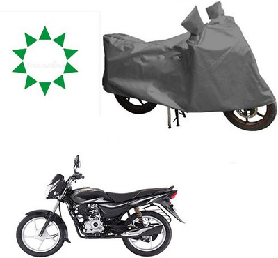DeepShakshi AUTOMOTIVE Waterproof Two Wheeler Cover for Bajaj(Platina 100 DTS-i, Grey)