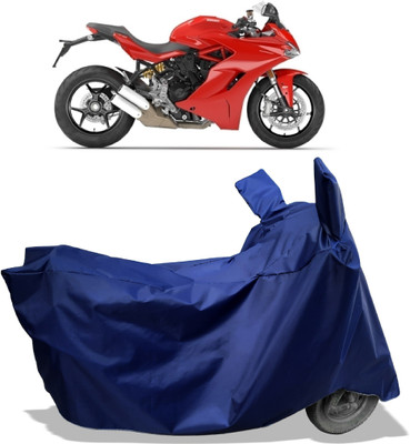Amexride Two Wheeler Cover for Ducati(SuperSport, Blue)