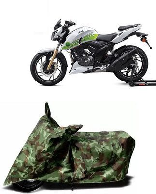 KPIND Waterproof Two Wheeler Cover for TVS(Apache RTR 200 Fi E100, Multicolor)
