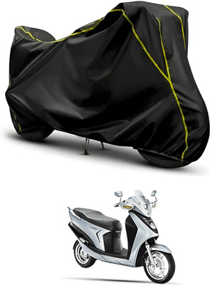 CODOKI Waterproof Two Wheeler Cover for Hero(Leap Hybrid SES, Black)