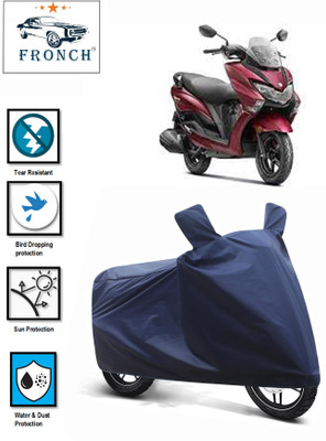 FRONCH Waterproof Two Wheeler Cover for Suzuki(Burgman Street 125, Blue)