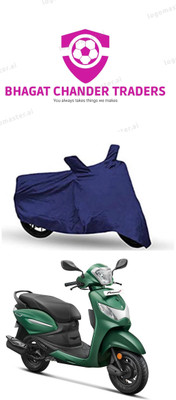 bhagat chander traders Waterproof Two Wheeler Cover for Hero(Pleasure Plus, Blue)