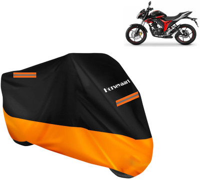 Horseyaart Waterproof Two Wheeler Cover for Suzuki(Gixxer Special Edition, Orange)