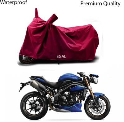 EGAL Waterproof Two Wheeler Cover for Triumph(Speed Triple BS6, Maroon)