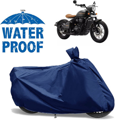 AutoGalaxy Waterproof Two Wheeler Cover for JAWA(Jawa, Blue)