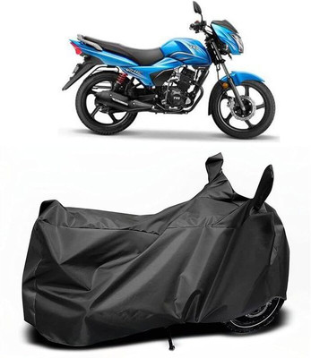 KEDIT Two Wheeler Cover for TVS(Victor Premium, Black)