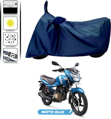 WMIZEXA Waterproof Two Wheeler Cover for TVS(Victor New, Blue)
