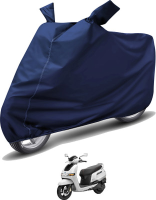 Caronix Waterproof Two Wheeler Cover for TVS(iQube, Blue)