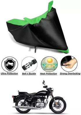 Variety Products Collection Waterproof Two Wheeler Cover for Royal Enfield(Bullet 350 New BS6, Green)