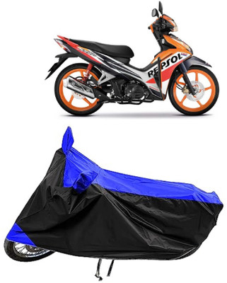 Mdstar Waterproof Two Wheeler Cover for Honda(Blade 125, Blue)