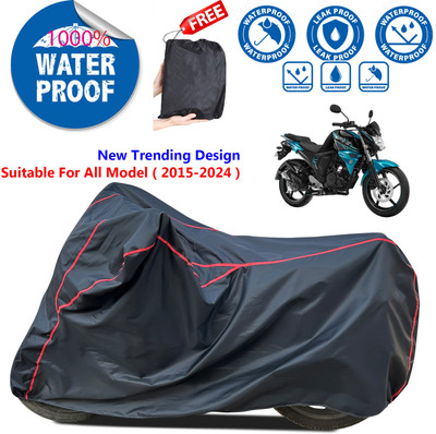 AutoGalaxy Waterproof Two Wheeler Cover for Yamaha(FZ S FI (V 2.0), Black)