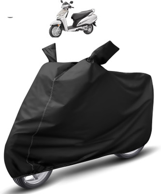 Auto Hub Waterproof Two Wheeler Cover for Honda(Activa 125, Black)