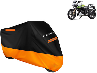 Horseyaart Waterproof Two Wheeler Cover for TVS(Apache RTR 200 Fi E100, Orange)