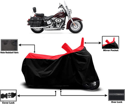 Amexride Two Wheeler Cover for Harley Davidson(Heritage Softail Classic, Red)