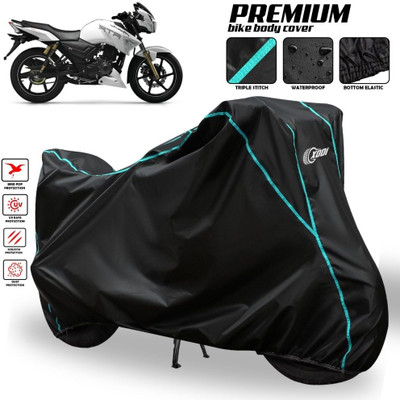 AutoGalaxy Waterproof Two Wheeler Cover for TVS(Apache RTR 165 RP, Black)