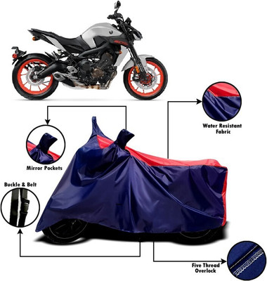 DeepShakshi AUTOMOTIVE Two Wheeler Cover for Yamaha(MT 9, Red, Blue)